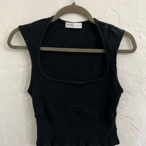 Supré black crop top